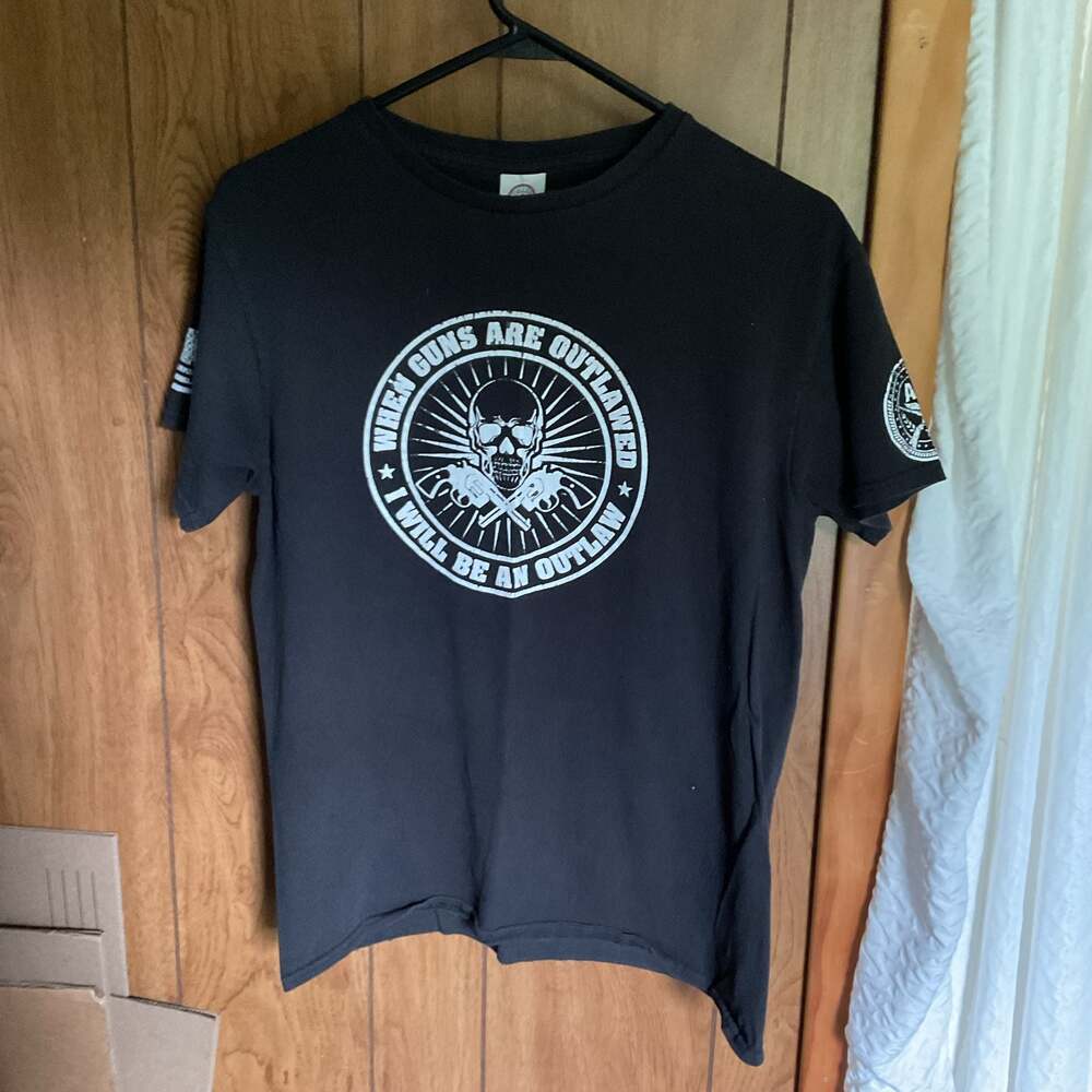 Rebel Skull Outlaw Graphic T-Shirt - Delta Pro Weight Medium